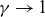 gamma right arrow 1