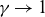 gamma right arrow 1