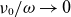 nu 0 divided by omega right arrow 0