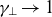 gamma Subscript up tack Baseline right arrow 1