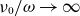 nu 0 divided by omega right arrow normal infinity