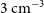 3 normal c normal m Superscript negative 3