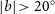StartAbsoluteValue b EndAbsoluteValue greater than 20 Superscript ring