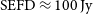 normal upper S normal upper E normal upper F normal upper D almost equals 100 normal upper J normal y