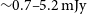 tilde 0.7 hyphen hyphen 5.2 normal m normal upper J normal y