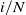 i divided by upper N