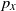 p Subscript x