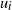 u Subscript i