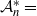 script upper A Subscript n Superscript asterisk Baseline equals