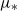mu Subscript asterisk