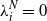 lamda Subscript i Superscript upper N Baseline equals 0
