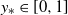 y Subscript asterisk Baseline element of left bracket 0 comma 1 right bracket