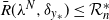 ModifyingAbove upper R With bar left parenthesis lamda Superscript upper N Baseline comma delta Subscript y Sub Subscript asterisk Subscript Baseline right parenthesis less than or equals script upper R Subscript n Superscript asterisk