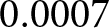 0.0007