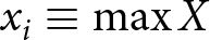 xi identical to maxX