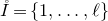 ModifyingAbove upper I With ring above equals StartSet 1 comma ellipsis comma script l EndSet