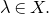 lamda element of upper X period