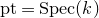 p t equals upper S p e c left parenthesis k right parenthesis