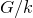 upper G divided by k