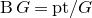 normal upper B upper G equals p t divided by upper G