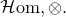 script upper H o m comma circled times period