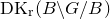 upper D upper K Subscript normal r Baseline left parenthesis upper B minus upper G divided by upper B right parenthesis