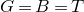 upper G equals upper B equals upper T