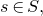 s element of upper S comma