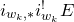 i Subscript w Sub Subscript k Subscript comma asterisk Baseline i Subscript w Sub Subscript k Superscript factorial Baseline upper E