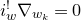 i Subscript w Superscript factorial Baseline nabla Subscript w Sub Subscript k Baseline equals 0