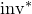 i n v Superscript asterisk