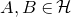 upper A comma upper B element of script upper H