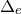 normal upper Delta Subscript e