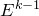upper E Superscript k minus 1
