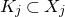 upper K Subscript j Baseline subset of upper X Subscript j