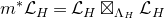 m Superscript asterisk Baseline script upper L Subscript upper H Baseline equals script upper L Subscript upper H Baseline squared times Subscript normal upper Lamda Sub Subscript upper H Baseline script upper L Subscript upper H