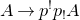 upper A right arrow p Superscript factorial Baseline p Subscript factorial Baseline upper A