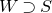 upper W superset of upper S