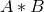 upper A asterisk upper B