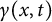 gamma left parenthesis x comma t right parenthesis