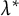 lamda Superscript asterisk