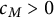 c Subscript upper M Baseline greater than 0