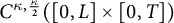 upper C Superscript kappa comma StartFraction kappa Over 2 EndFraction Baseline left parenthesis left bracket 0 comma upper L right bracket times left bracket 0 comma upper T right bracket right parenthesis