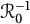 script upper R 0 Superscript negative 1