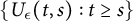 StartSet upper U Subscript epsilon Baseline left parenthesis t comma s right parenthesis colon t greater than or equals s EndSet