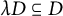lamda upper D subset of or equal to upper D