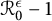 script upper R 0 Superscript epsilon Baseline minus 1