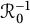 script upper R 0 Superscript negative 1