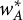 w Subscript upper A Superscript asterisk