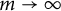 m right arrow infinity